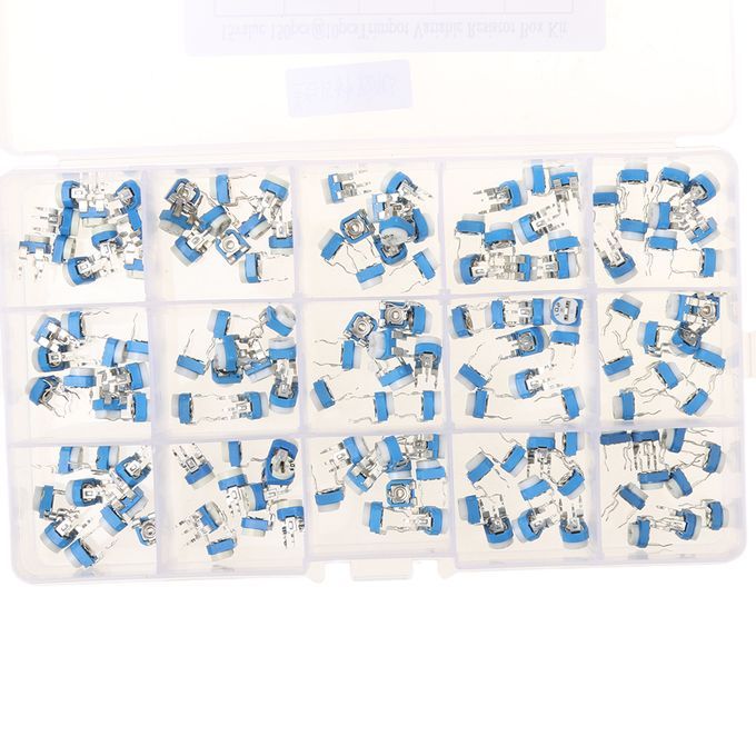 150pcs 15value   Trimmer Pot 6mm Variable  Assortment Box Kit