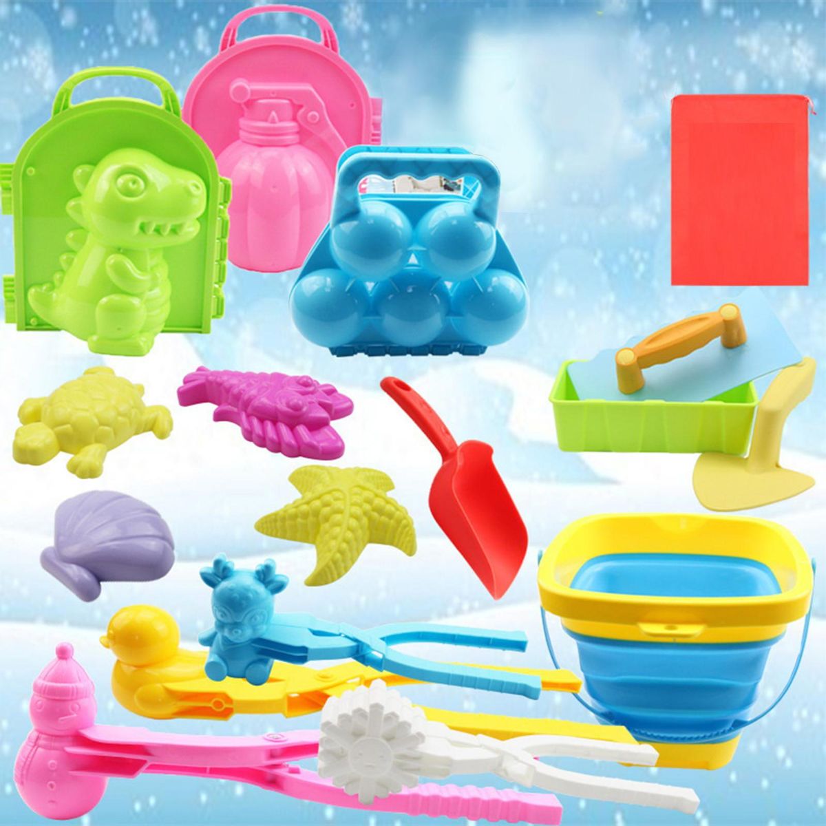 1 Set Snowball Toy Winter Outdoor Snowball Maker Mold Kit