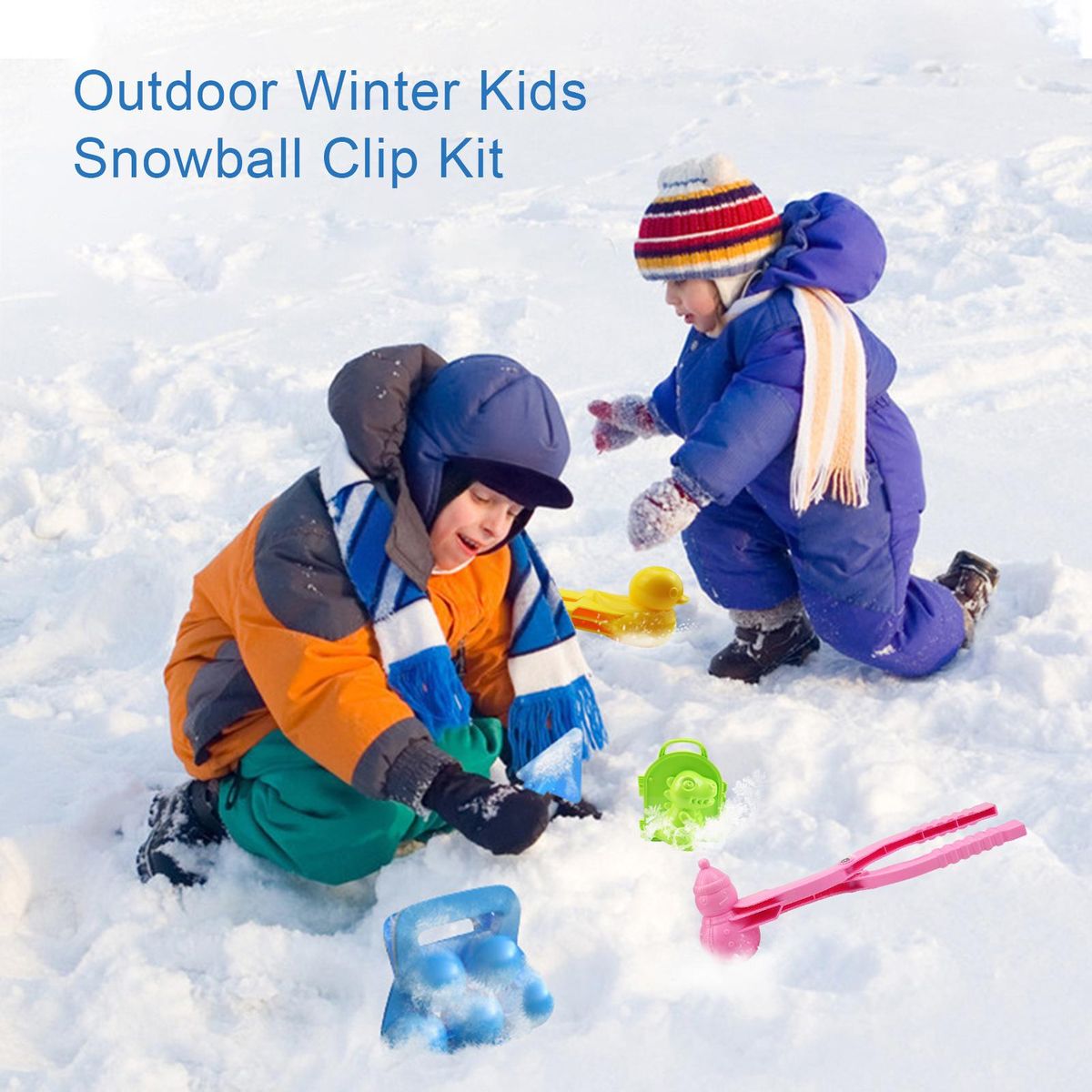 1 Set Snowball Toy Winter Outdoor Snowball Maker Mold Kit