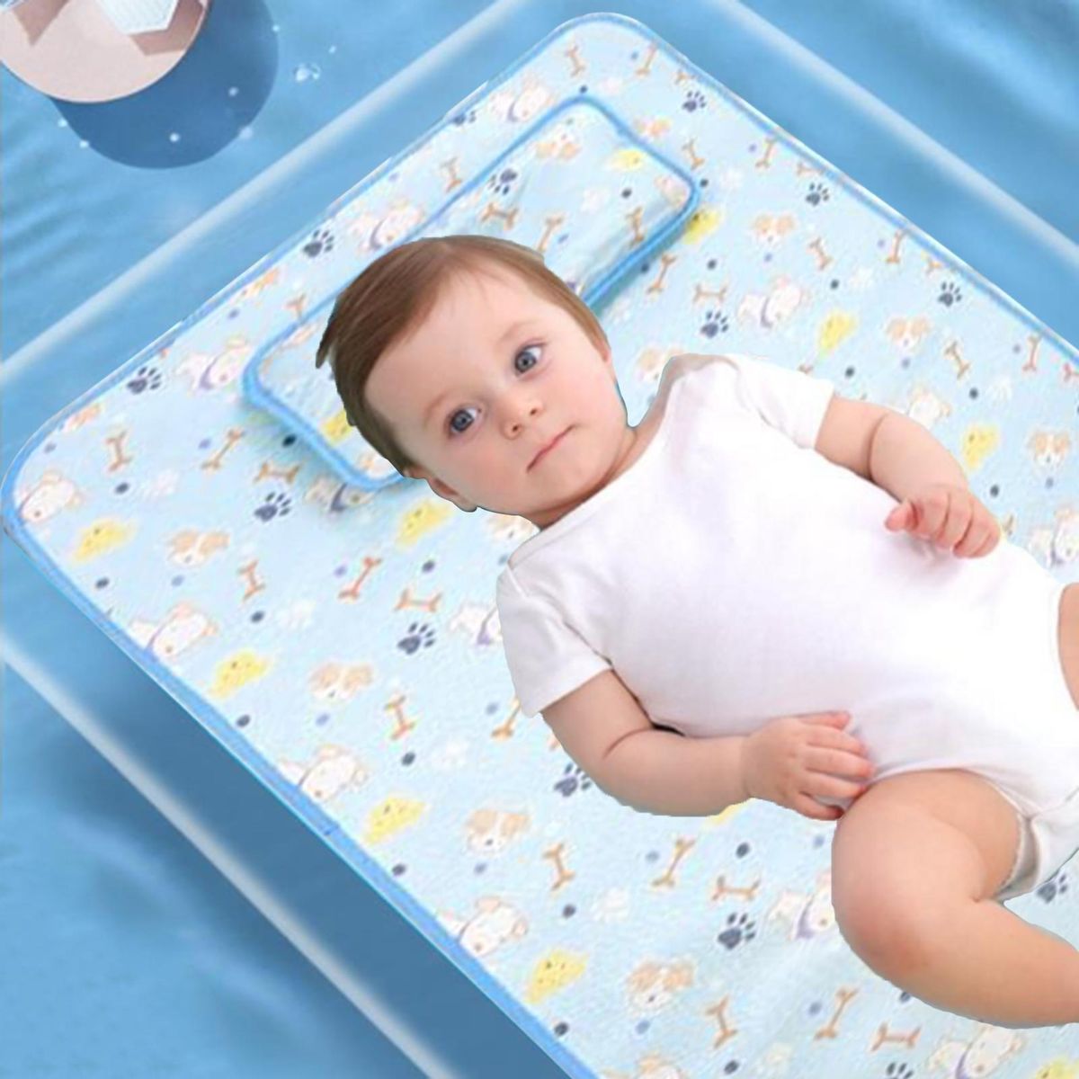 Infant Crib Pad Infant Pad with Cartoon Print Breathable for Toddler