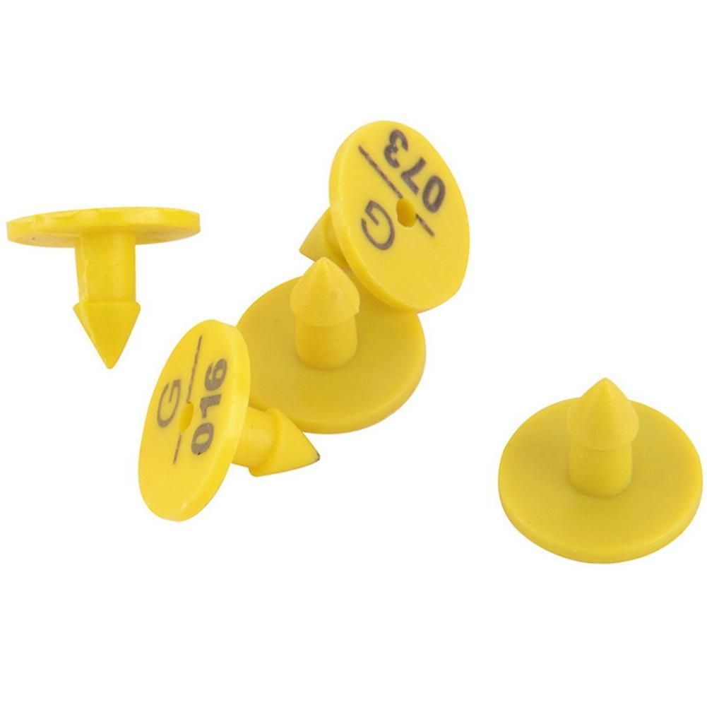 100Pcs Plastic Animal Livestock Ear Tag for Rabbit Fox Dog
