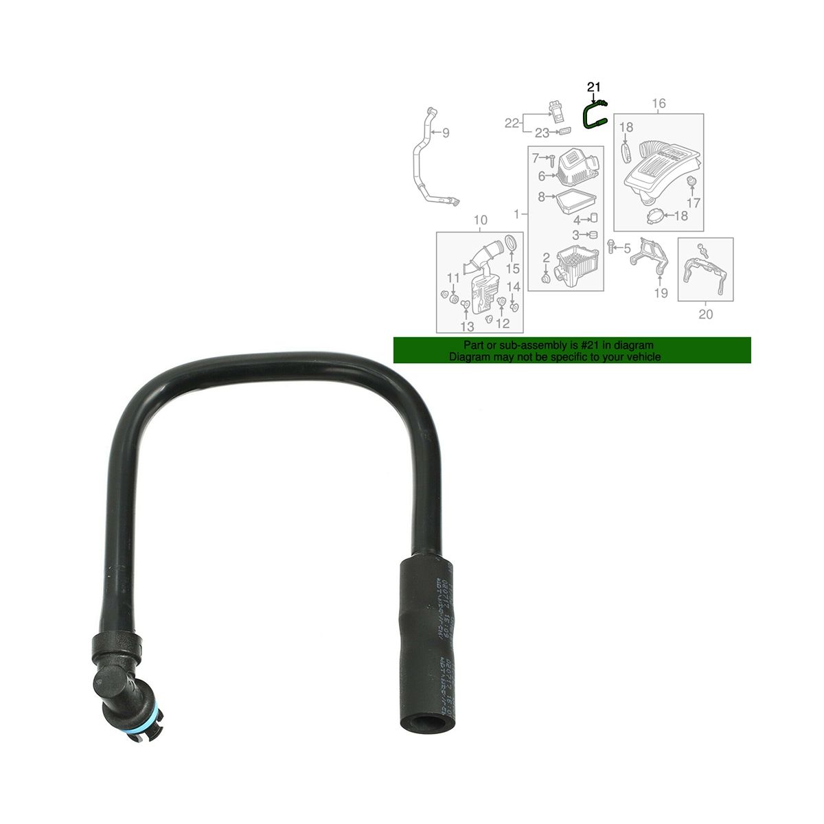 Car Crankcase Ventilation PCV Hose Tube for Chevy Captiva Eq