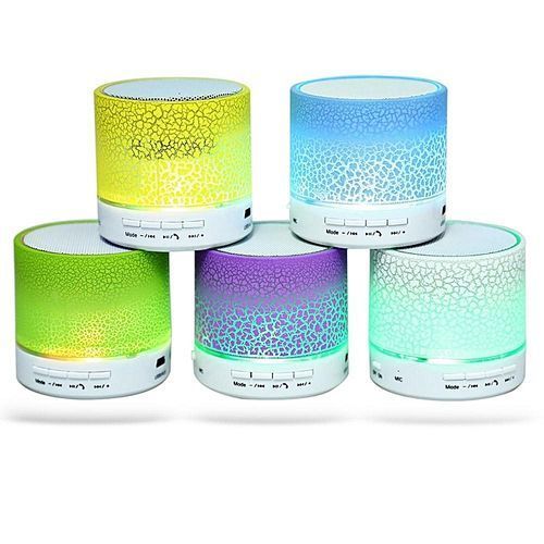 A9 Wireless Bluetooth Speaker Portable LED Mini Hands Free TF USB Subwoofer Music Sound Player For Car Phone Iphone PC(Black) HT-S