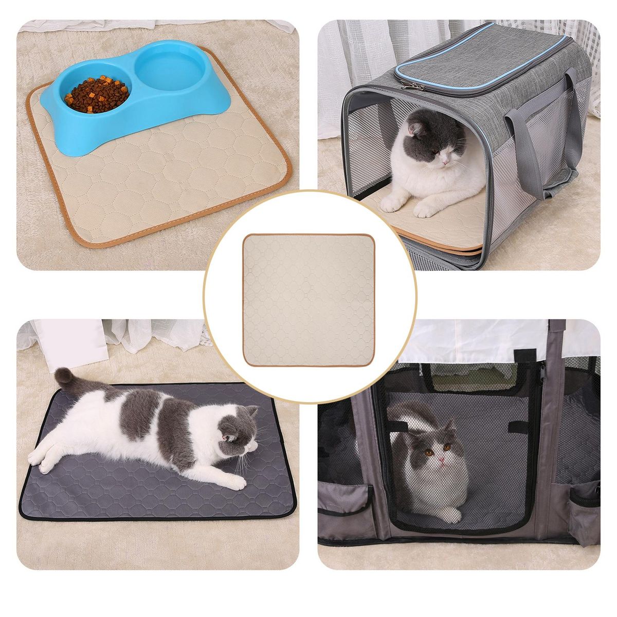 Dog Training Pad Crate Mat Kennel Pad Super Absorbent Pet