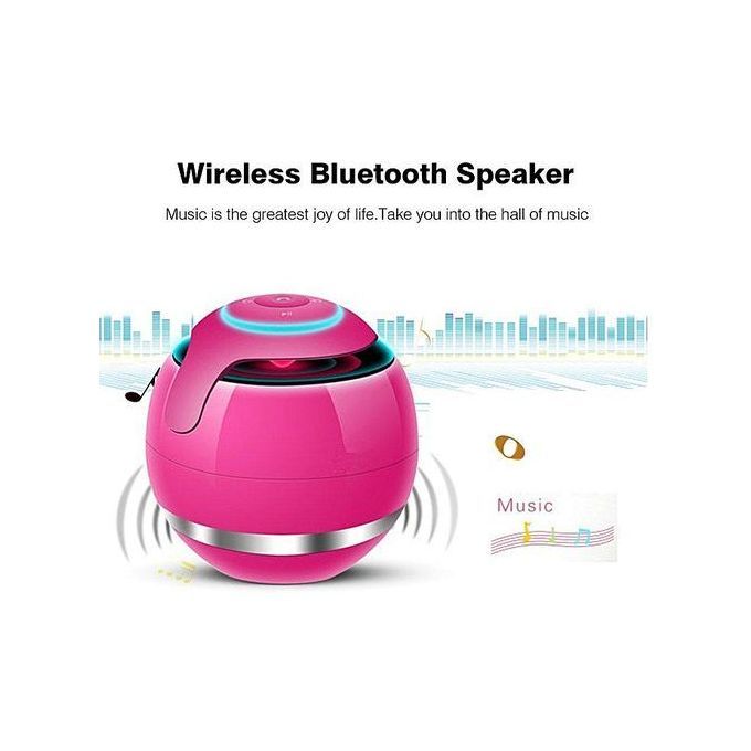 Round Shape Wireless B*luetooth Speaker Portable Music Player FM Transmitter HT-S