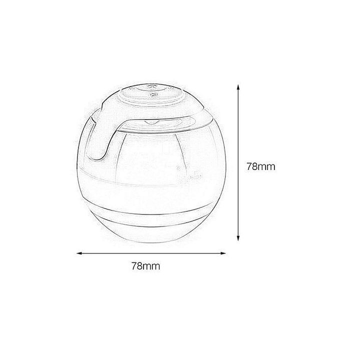 Round Shape Wireless B*luetooth Speaker Portable Music Player FM Transmitter HT-S