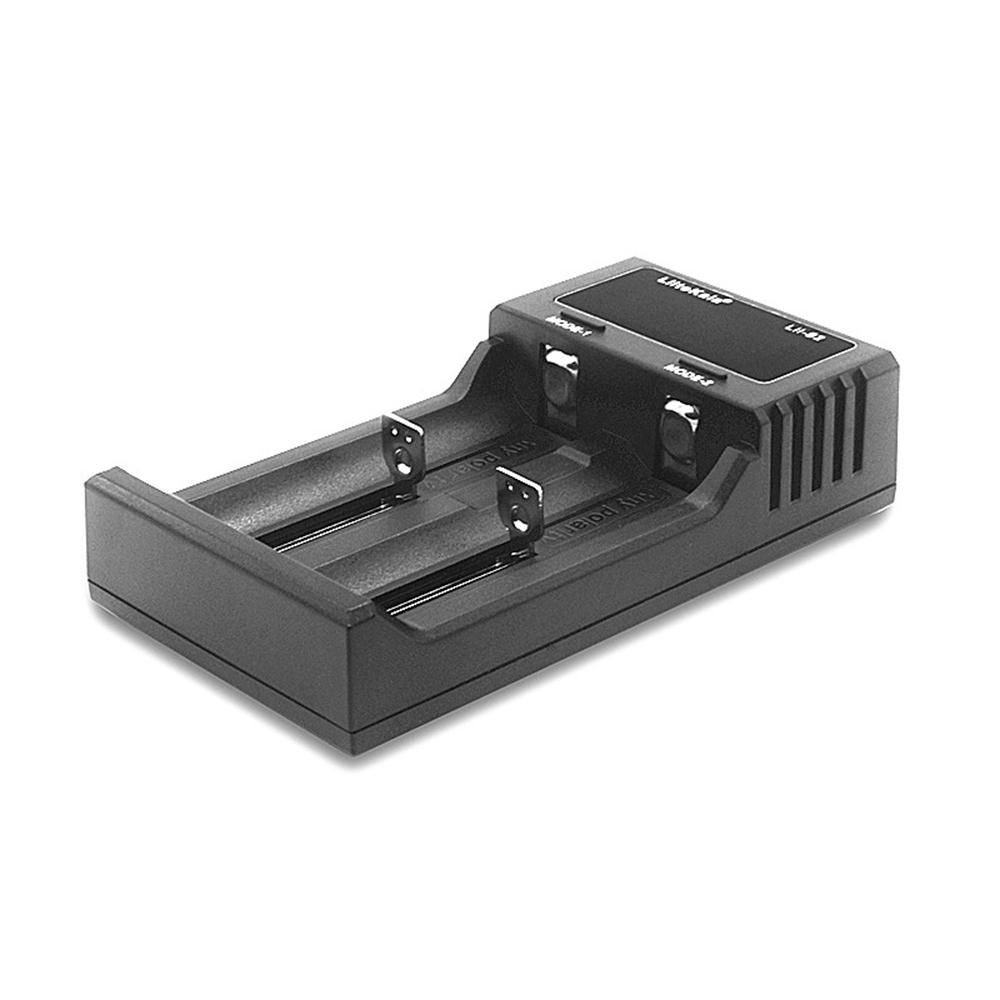 Liitokala Lii-S2 Battery Charger LCD 2 Slots for 18650 26650 21700 18350 AA AA Lithium NiMH Battery Auto-polarity Detector Charger