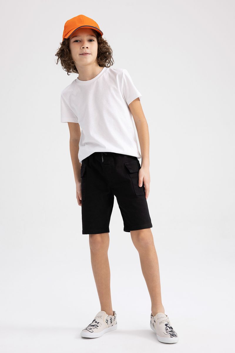 Boy Woven Short - Black
