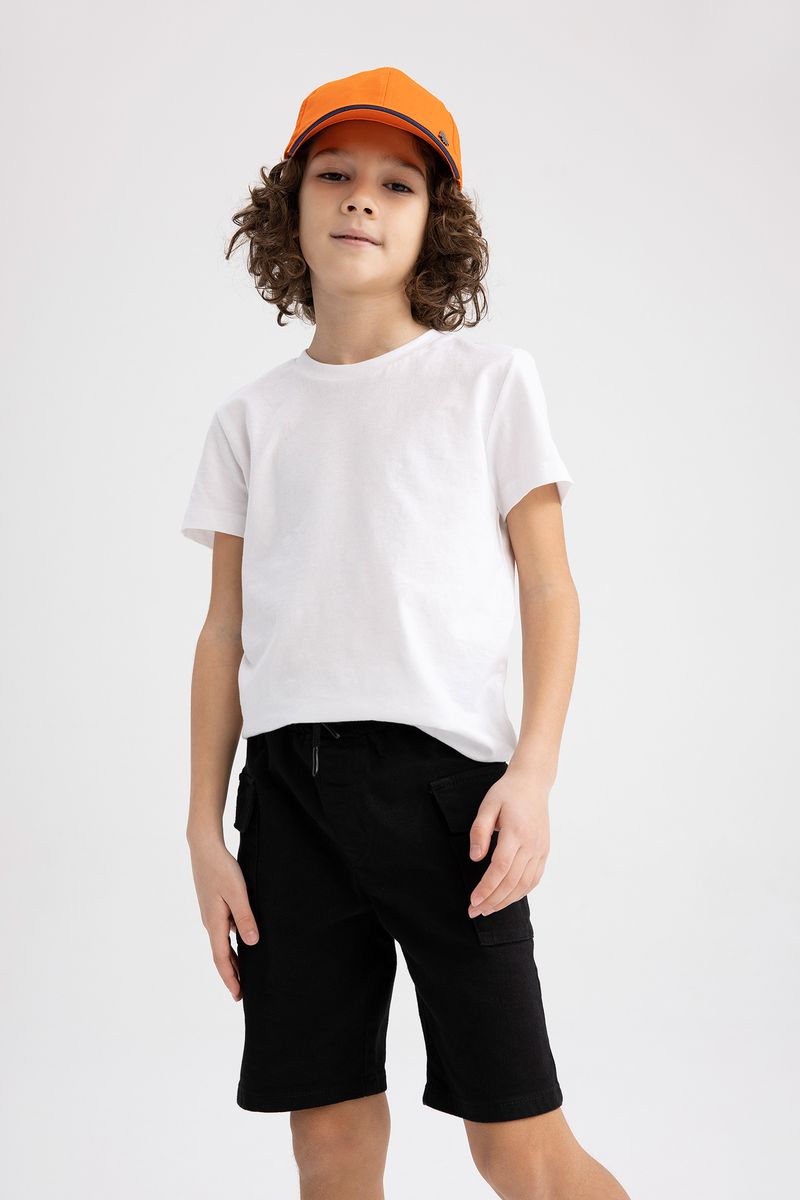 Boy Woven Short - Black