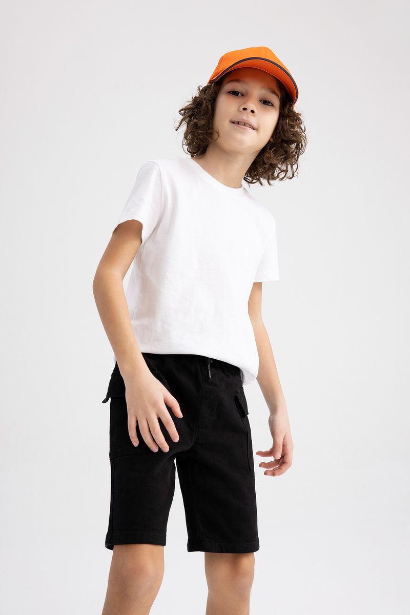 Boy Woven Short - Black