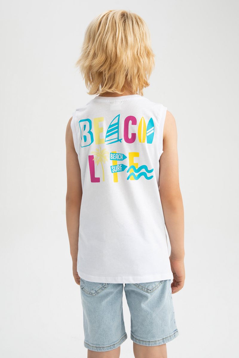 Boy REGULAR FIT Knitted Athlete-White