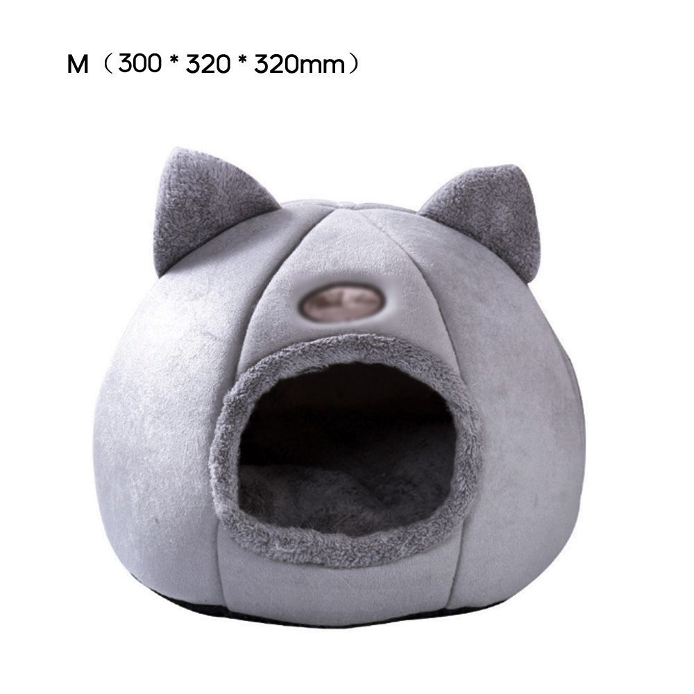 Warm Cat Bed Winter Soft Comfortable Pet Nest Indoor