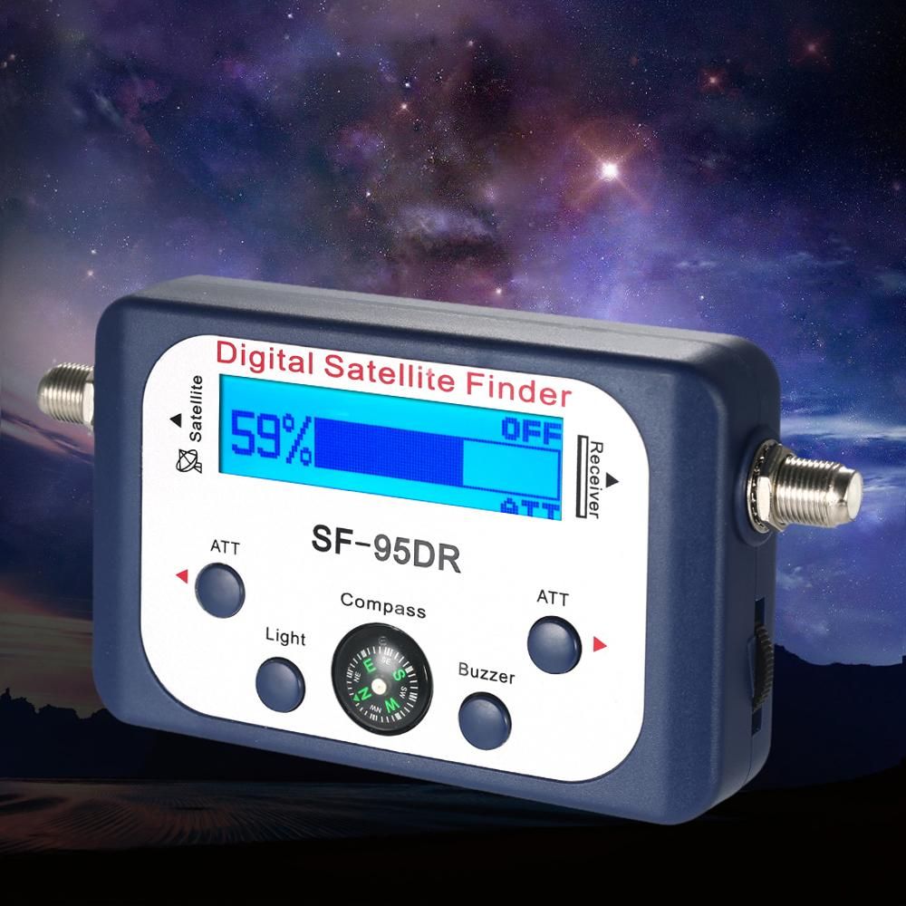 Digital Satellite Finder Satellite Signal Meter Mini Digital Satellite Signal Finder Meter with LCD Display Digital Satfinder with Compass