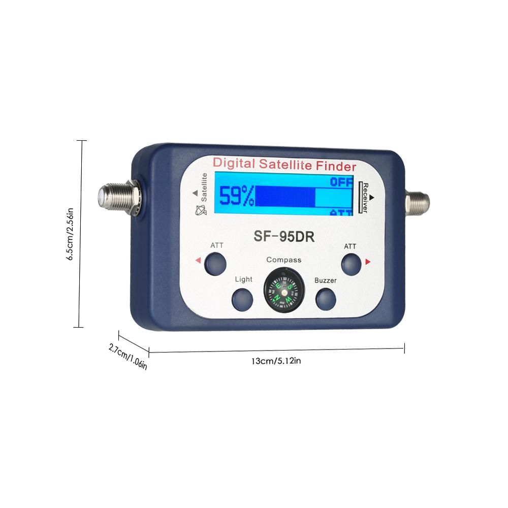 Digital Satellite Finder Satellite Signal Meter Mini Digital Satellite Signal Finder Meter with LCD Display Digital Satfinder with Compass