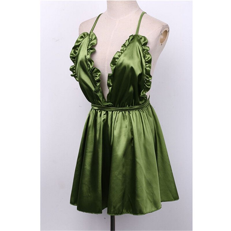 Women Sleep Style Jumpsuit Sexy Sleeveless Backless Floral Backless Jumpsuit Rompers Deep V-neck Clubwear Playsuit Short Trouser