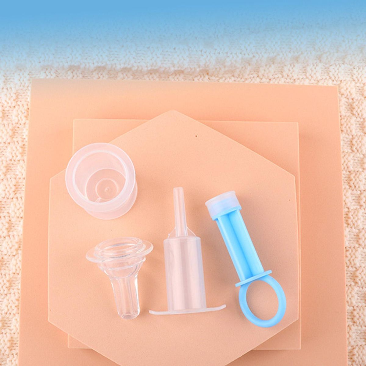 Pet Feeding Tube Cat Dog Feeding Oral Syringe Blue