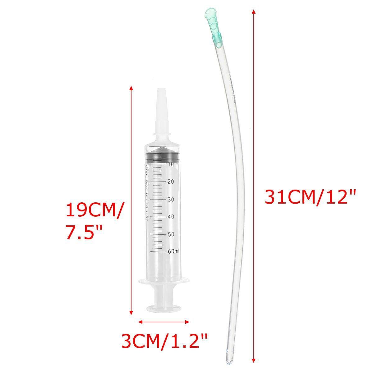 NET TEX LAMB COLOSTRUM FEEDER SYRINGE & LATEX TUBE 60 ML SHEEP Lambing