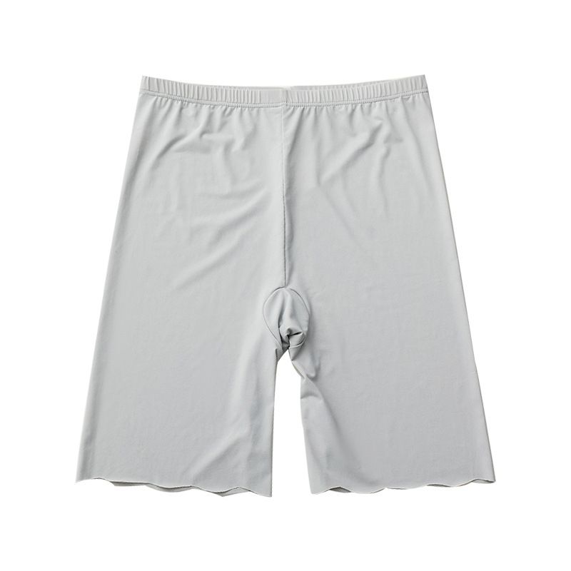 Seamless Ice Silk Safety Short Pants Women Thin Plus Size High Waist Under Skirt Boxers Panties Anti Rub Thigh Safety Shorts(#Beige Safety Shorts)
