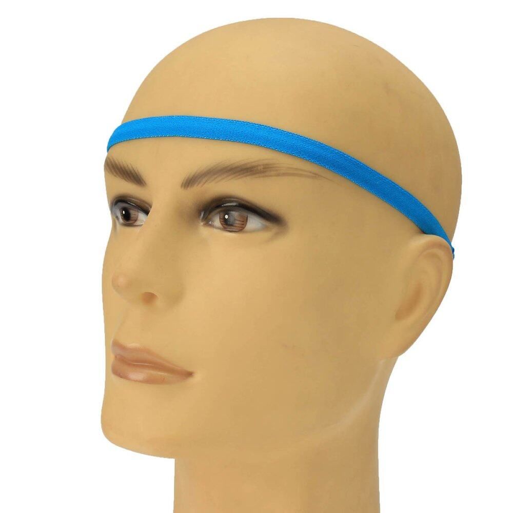 Women Man Yoga Sports Gym Stretch Headband Hair Rope Anti-slip Elastic Band #5 Turquoise