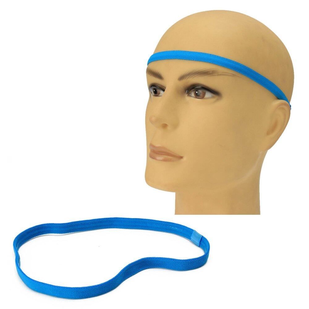 Women Man Yoga Sports Gym Stretch Headband Hair Rope Anti-slip Elastic Band #5 Turquoise