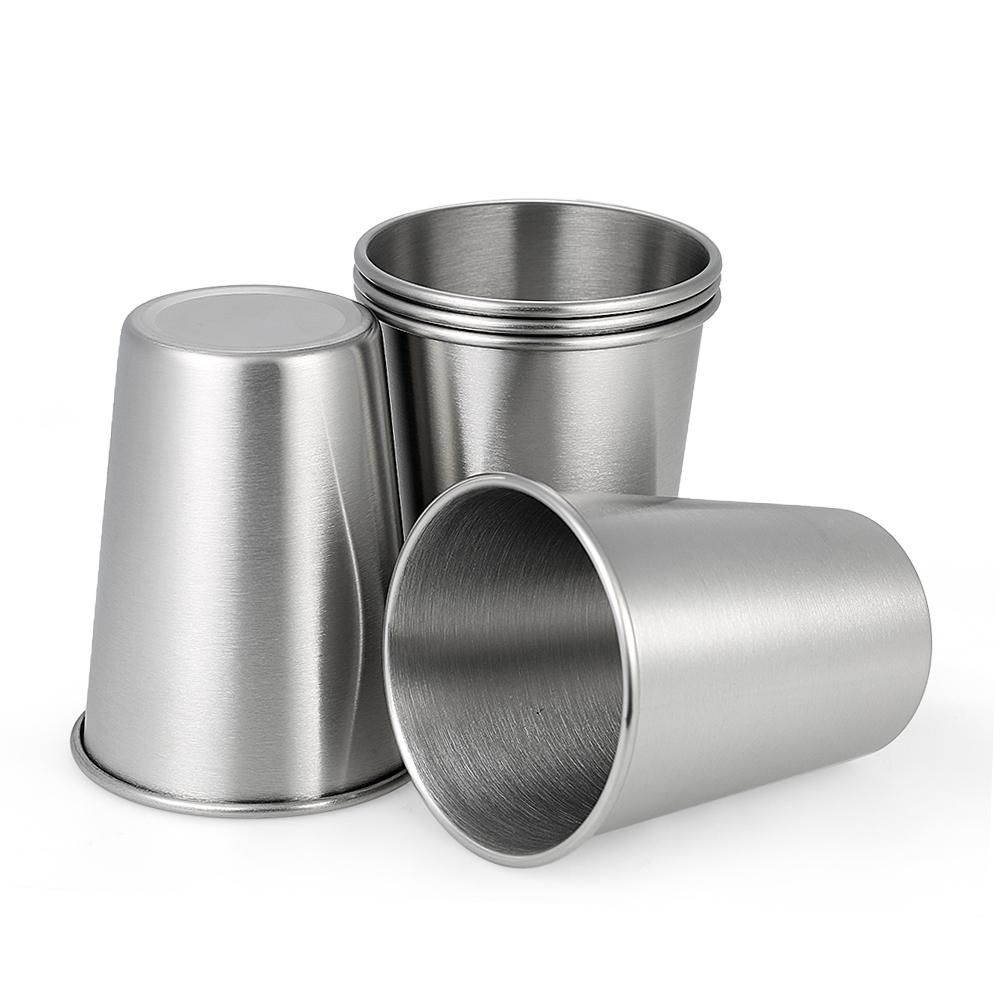 5pcs/set Good Quality 304 Stainless Steel Beer Cup Wine Cup Unbreakable Kid's Drinking Cup Beer Pint Cups