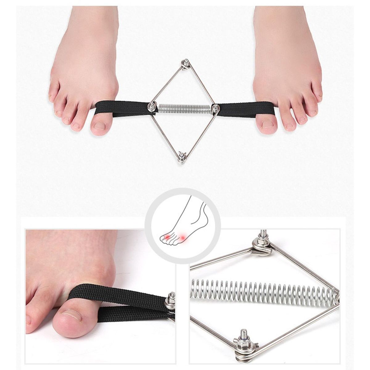 Toe Corrector Bunion Toe Straightener Big Toe Strap Bunion Relief Toe Stretcher Alignment Corrector