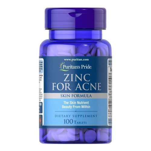Puritans Pride Zinc For Acne Skin Formula 100 Tablets