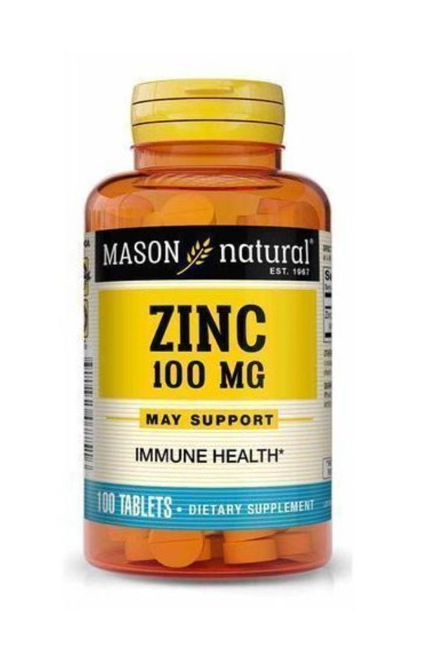 Zinc 100mg Mason 100 Tablets For Prostate And Immune Health