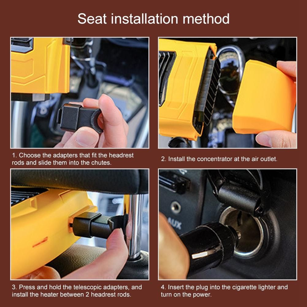 Electric Car Heater 12V Cooling and Heating Fan Dashboard