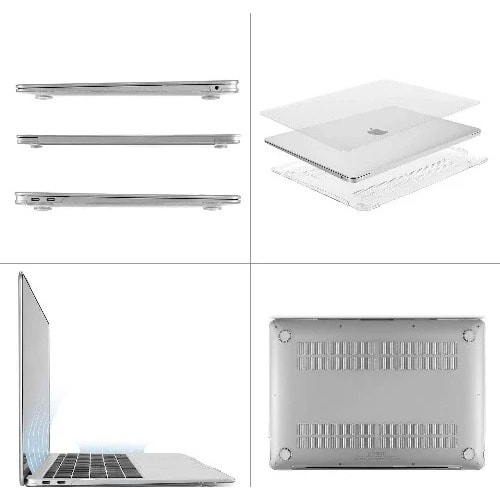 Transparent Shockproof Full Case For MacBook Air 2015/2017 - 3 In 1