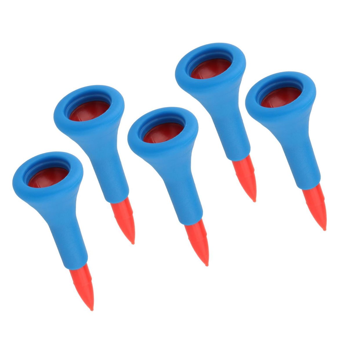 5 Pieces Premium Rubber Golf Tees Holder Almost Red