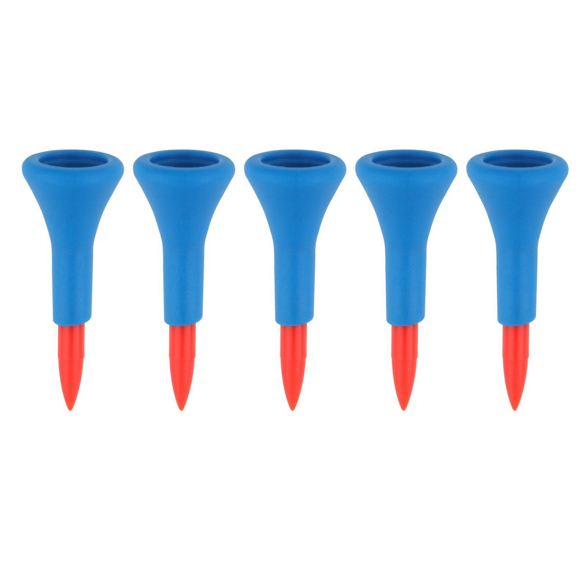 5 Pieces Premium Rubber Golf Tees Holder Almost Red