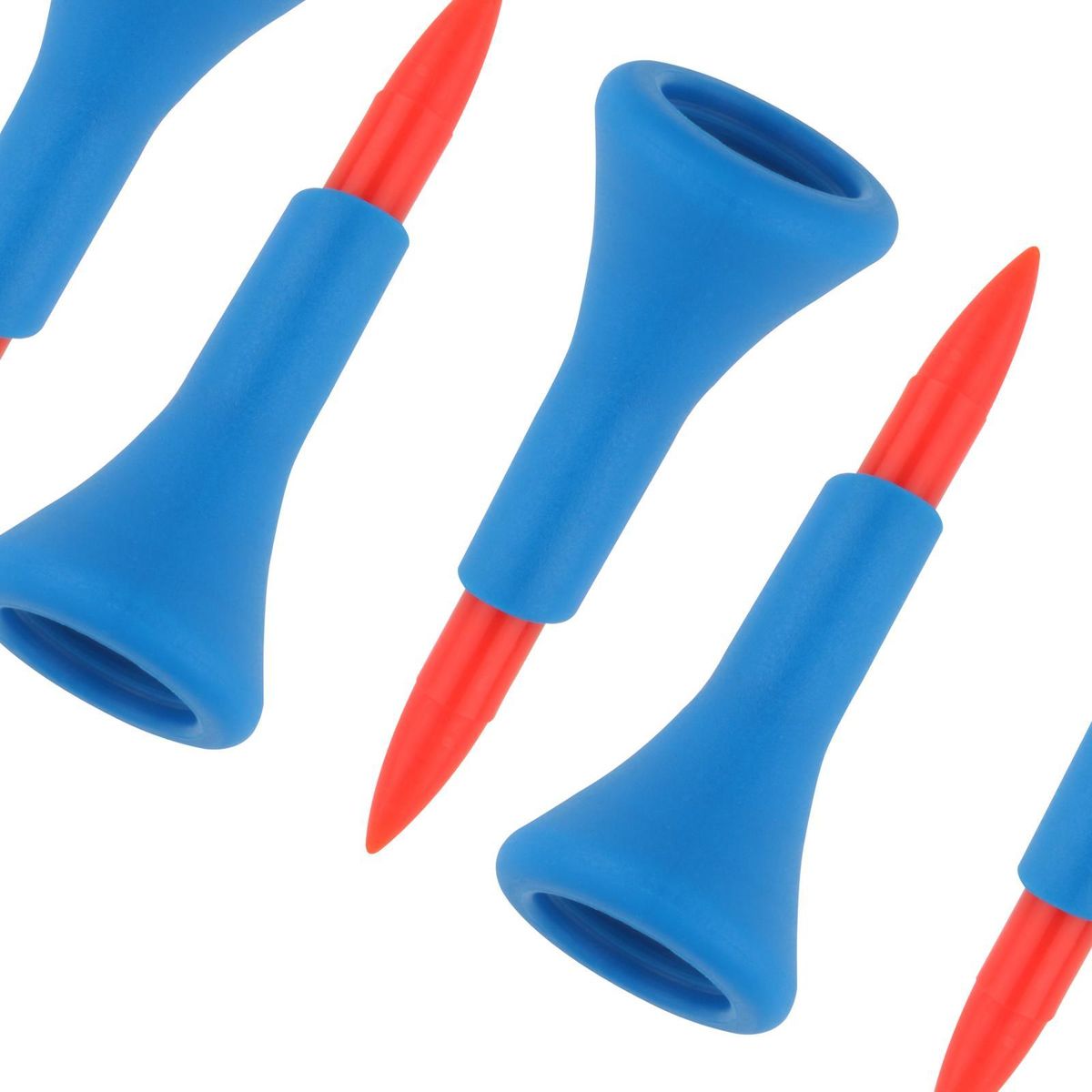 5 Pieces Premium Rubber Golf Tees Holder Almost Red