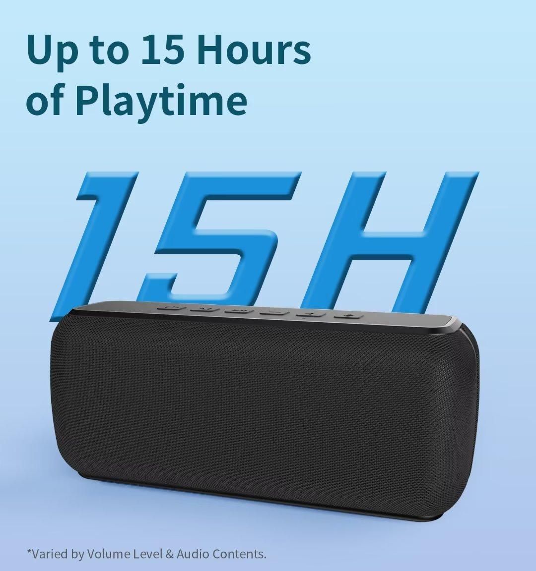 Bluetooth Speaker X8 60W 360 Degree Surround Stereo  Portable