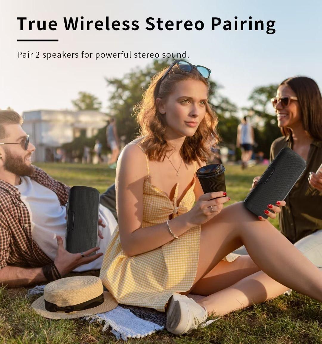 Bluetooth Speaker X8 60W 360 Degree Surround Stereo  Portable