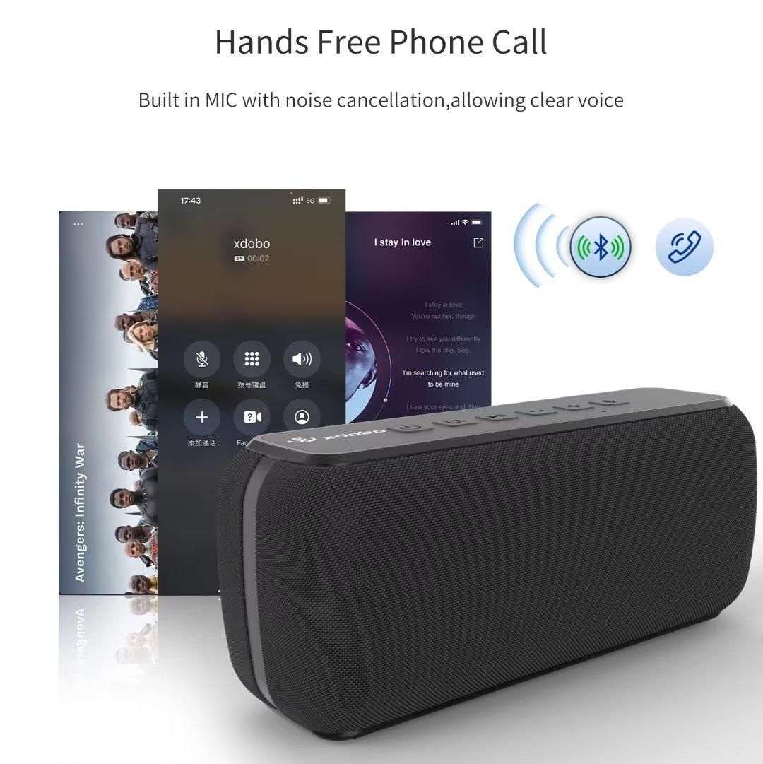 Bluetooth Speaker X8 60W 360 Degree Surround Stereo  Portable