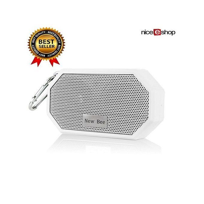 Wireless Bluetooth 4.0 Waterproof Outdoor Shower Speaker With Mic (White) HT-S