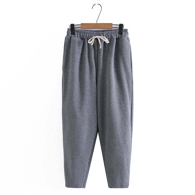 (Gray)Womens Sweatpants Plus Size Thermal Joggers With Pockets Rib Cuff Bottoms Winter Lounge Workout Running Pants Ouc1596 SAB