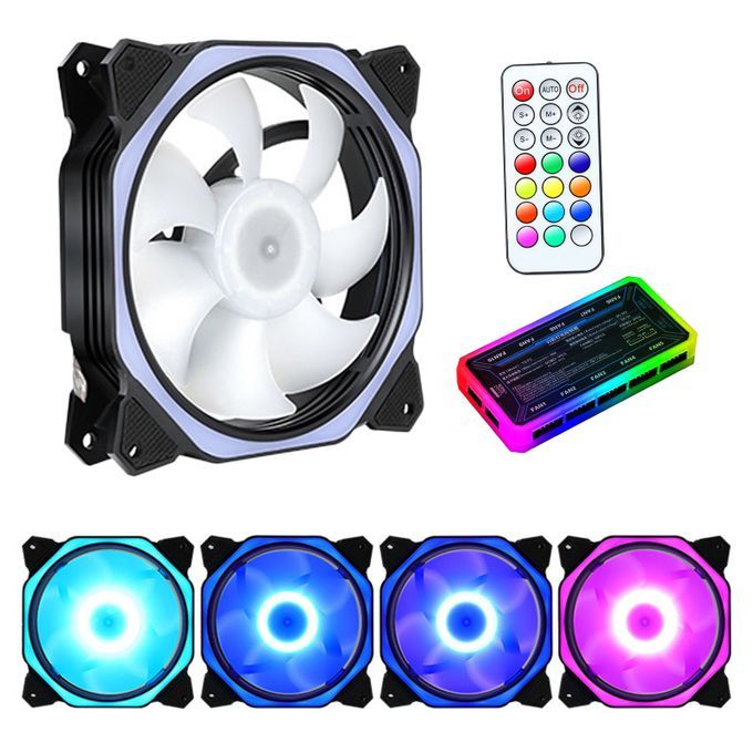 Computer Quiet PC Case Fan Sealed Bearing Adjustable Speed For Set A
