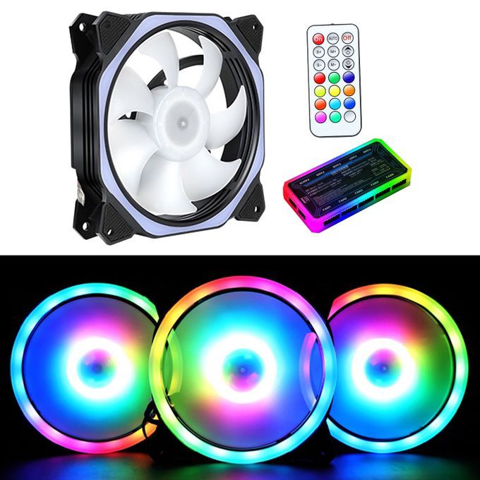 Computer Quiet PC Case Fan Sealed Bearing Adjustable Speed For Set A