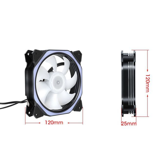 Computer Quiet PC Case Fan Sealed Bearing Adjustable Speed For Set A