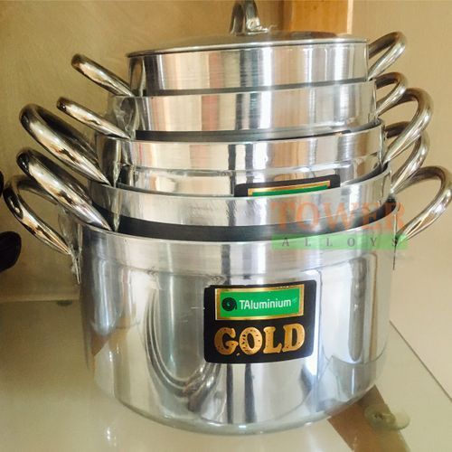 Gold Set Of 5 Casserole Pots (5G)
