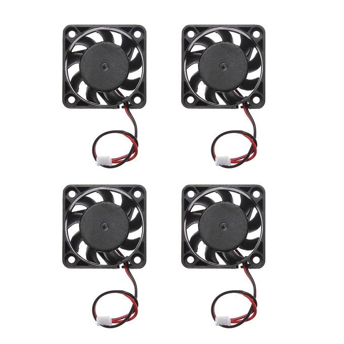 4pieces 12V 2Pin 40mm Mini 4cm Fan Silent Computer Cooler Cooling Fan
