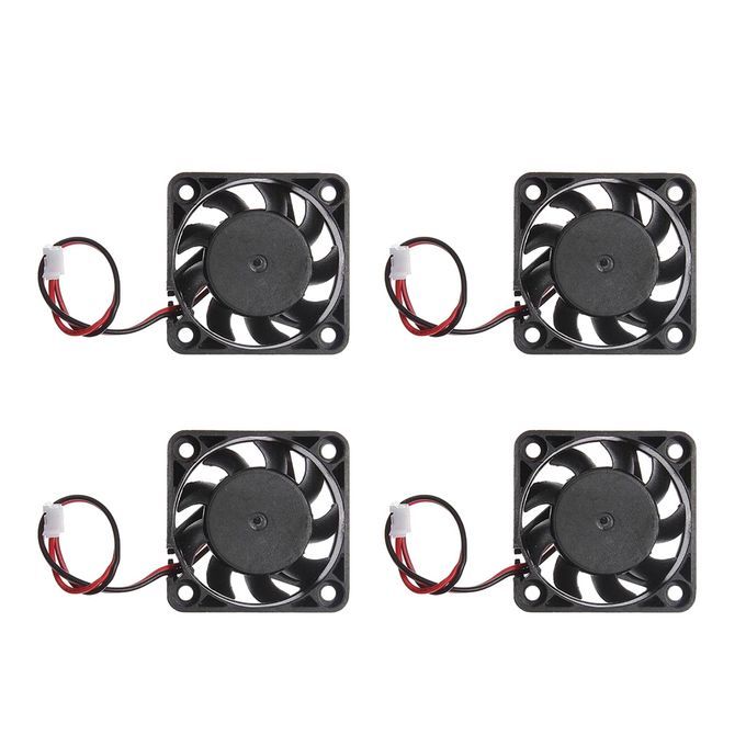 4pieces 12V 2Pin 40mm Mini 4cm Fan Silent Computer Cooler Cooling Fan