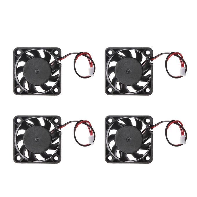 4pieces 12V 2Pin 40mm Mini 4cm Fan Silent Computer Cooler Cooling Fan