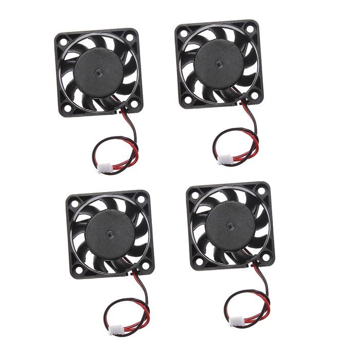 4pieces 12V 2Pin 40mm Mini 4cm Fan Silent Computer Cooler Cooling Fan