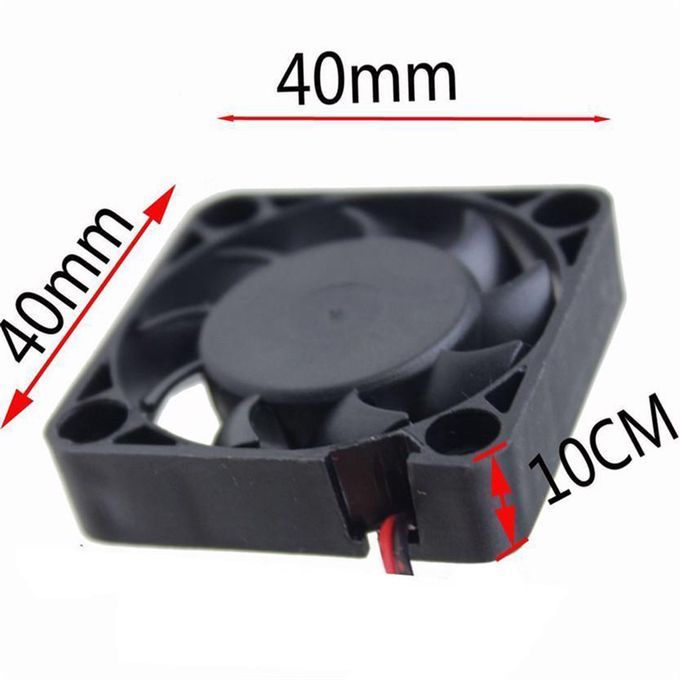 4pieces 12V 2Pin 40mm Mini 4cm Fan Silent Computer Cooler Cooling Fan