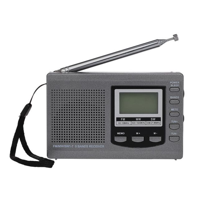 Hrd-310 Mini Fm/am/sw Radio Multiband Digital Stereo Portab
