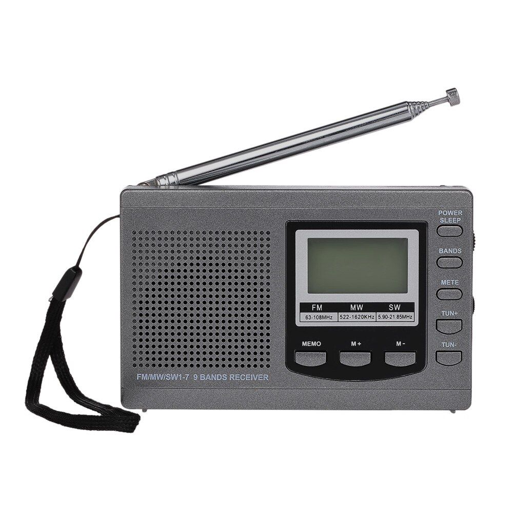 Hrd-310 Mini Fm/am/sw Radio Multiband Digital Stereo Portab