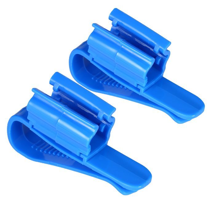 2pcs Multi-functional Hose Holder Blue Plastic Adjustable